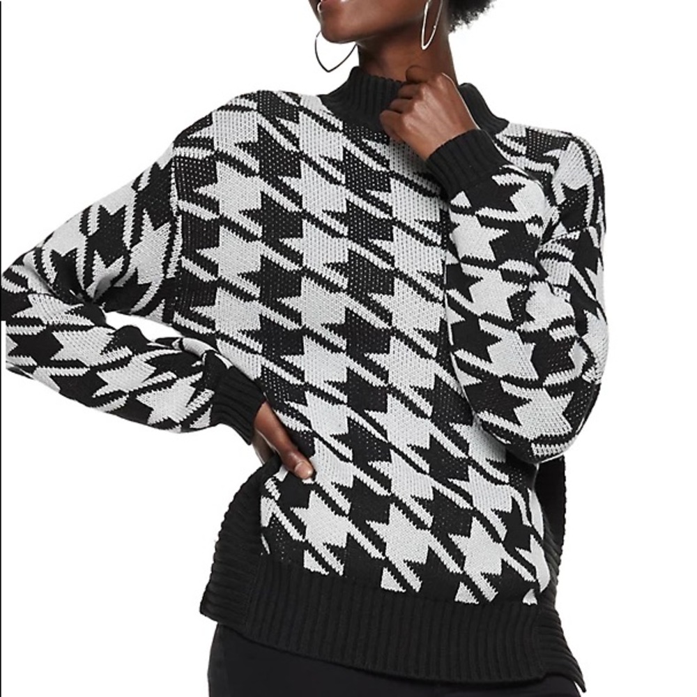 NWT Nine-west Houndstooth Sweater
